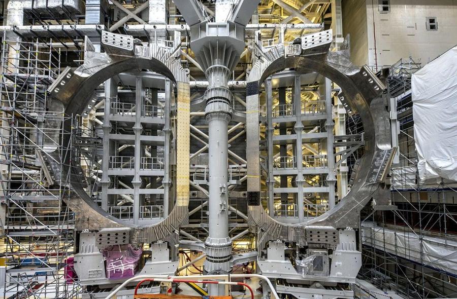 Inside the ITER fusion reactor under construction